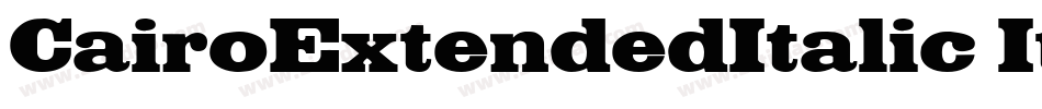 CairoExtendedItalic Italic字体转换